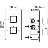 Душевая система WasserKRAFT Thermo A171519 с термостатом