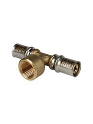 Тройник переходной STOUT 16x1/2"Вx16 для металлопластиковых труб прессовой SFP-0007-001216