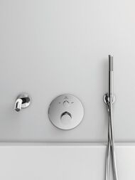 Смеситель для ванны/ Ideal Standard CERATHERM Т100душа A5814AA термостатич , без душевого набора