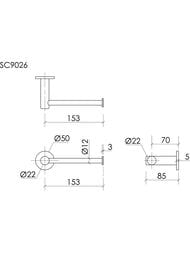 ��������� ��������� ������ SANOS BASE 153x85��, ��� ������, ������, ������������� ������, SC9026BG