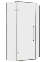 Душевой уголок ABBER Ewiges Wasser AG05080 (800х800х1950) пятиугольный, стекло 6мм прозрачное/хром — миниатюра 1
