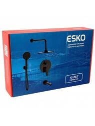 Душевая система ESKO скрытого монтажа с переключателем на 3 потребителя, арт. SET7in1LGB