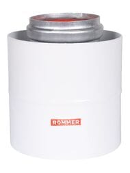 Начальный участок дымохода вертикальный коаксиальный Rommer 60/100 с хомутом,втулкой RCA-6010-21010