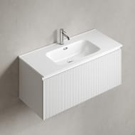 Тумба подвесная SANCOS Snob R 1.0 995х445х406, 1 ящик, доводчик, Bianco ,SNR1.0100W