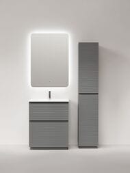 Тумба под раковину Sancos Folk Floor FL70FES 690х445х850 напольная, с 2-мя ящиками, Ergraut soft