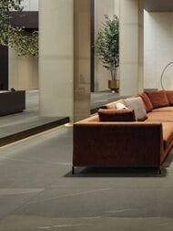 Керамогранитная плитка ITALON Metropolis Glass Sand Lux (800х1600х9) бежевая , 610015000630 (кв.м.) — изображение 2