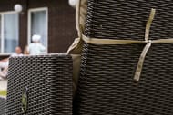 Комплект мебели RATTAN MANCHESTER OTTO SET 2,2 шезлонга +2 банкетки +столик, венге/бежевый