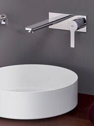 Смеситель Grohe Lineare New 23444001 для умывальника, на 2 отверстия, внешняя часть, хром