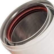 Элемент дымохода отвод 45° п/м D80/100 утепленный STOUT SCA-0080-800045