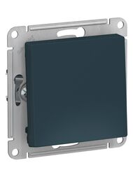 Кнопка Systeme Electric ATLASDESIGN нажимная схема 1 10АХ механизм изумруд ATN000815