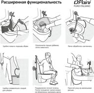 Гигиенический ручной душ (Шаттаф) Paini Forza с держателем,шлангом и выводом воды,хром 53CR174KITABS