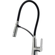 Смеситель для кухни BelBagno BB-LAM36-IN гибкий излив с переключателем аэратор/душевая струя,сатин