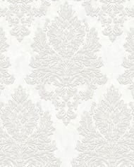 Обои виниловые на флизелине Solo Marigold (1,06х10,00) дамаск на белом мраморе, E602300 (рул.)