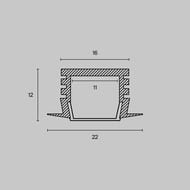 ����������� ������� �������. Maytoni Led Strip � ������. ������� 22�12, �������, 2 �, ALM006S-2M