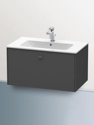 Тумба под раковину Duravit Brioso (820х479х442) подвесная, 1 ящик, графит мат. BR400204949 — изображение 2