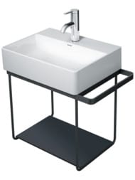 Полка стеклянная для консоли Duravit DuraSquare 770х380 черная 0099678400 — миниатюра 2