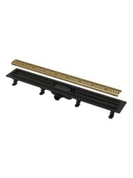 ������� ����� Alcaplast APZ10BLACK-850BRASS SIMPLE L=850�� H=62�� ������� ������/������� ������