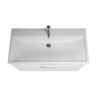 Тумба с раковиной Burgbad Eqio 1030х490х665 подвесная, 2 ящика, LED, белый SEZA103F2009C001