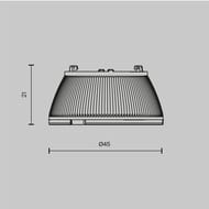 ����� ��� ������������ ����� Maytoni Dip (���) Lens001D45-15W 15�� 25�, ����������