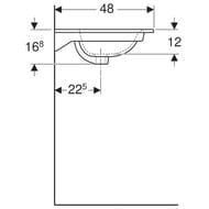 �������� Geberit Renova Plan (800�480�168) ������������, ���. ��� ���������, � ��������� 122280000