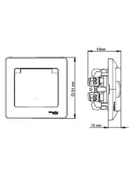 ������� Systeme Electric GLOSSA � ����������� �� �������� � ������� IP20 �������� � ����� GSL000746