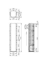 ����� ����������� DN 200 Gidrolica Super (1000�246�200) 28,9 �/���  0820