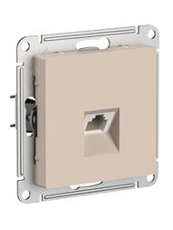 Розетка Systeme Electric ATLASDESIGN компьютерная RJ45 кат. 5E механизм песочный ATN001283