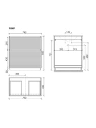 ����� ��� �������� Sancos Folk Floor FL80FGS 790�445�850 ���������, � 2-�� �������, ����: Grey soft