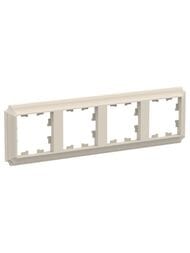 Рамка Systeme Electric ATLASDESIGN Antique 4 поста бежевый ATN100204