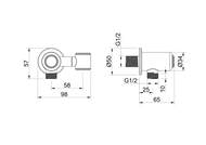 Шланговое подсоединение Aquatek Классик AQ2462MB черный мат — миниатюра 2