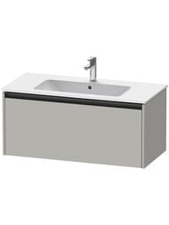 Тумба под умывальник Duravit Ketho.2 440x1010x480 подвесная, бетонно-сер.мат. K25064007070000 — миниатюра 1