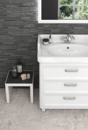 Тумба под раковину KERAMA MARAZZI POMPEI напольная с 3 ящиками, (760х480х730) белая PO.N.80.3\WHT
