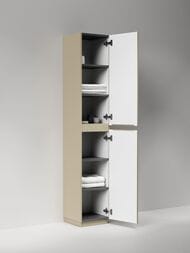 Шкаф-пенал SANCOS Folk Floor PFL35FCP 350х350х1880 напольный, 2 дверцы, цвет: Капучино