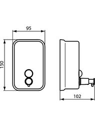 Диспенсер жидких средств Ideal Standard IOM настенный A9109MY