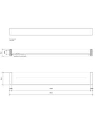 Полка душевая Decor Walther BK DA60 хром/акриловое стекло белое 0593800