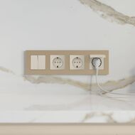 Рамка на 4 поста Werkel Slab (шампань софт) W0042911