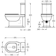 ������-������� KERAMA MARAZZI POMPEI (370�676�815), ���� ����� ��������� PO.wc.01 +PO.cis.01