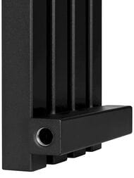 Дизайн-радиатор STOUT Tube Quadro 4 секц. боковое.подкл. QV40-1750-4 RAL1T103S9005 черн.мат.муар