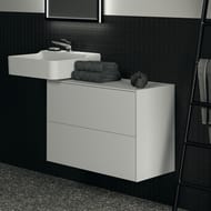 Тумба под раковину Ideal Standard CONCA (800x373x550) 2 ящика, белый, со столешницей T4328Y1 — изображение 4