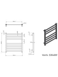 GROTA VENTO ����������������� "�������" ������� 530x600 �������. ����.�����, ����/���.�����. 1/2"