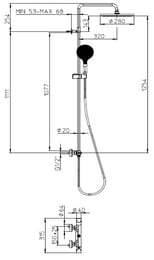 ������� ������� Bossini Apice L10505.030 ���������������� ���������, �������/������ ���, ����: ����