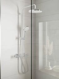 Душевая система Hansgrohe Vernis Blend 26276000 1jet термостат, верхний и ручной душ, хром — изображение 2