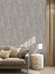 Обои виниловые на флизелине Zambaiti Satin Flowers IV (0,53х10,05) коричневые Z66815 (рул.)