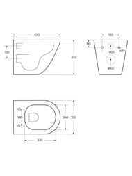 ������ ��������� BelBagno Sfera-R (490x355x370) ������������, � ��������, ����� BB046CHR/SC