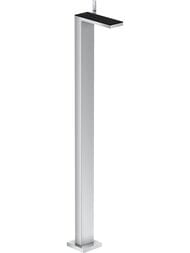 Смеситель Axor MyEdition 47040600  для умывальника, напольный, сливной гарнитур, хром/черн стекло