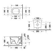 ������ ��������� Duravit White Tulip 2576092000 ������������, HygieneFlush, ��������. ����., �����