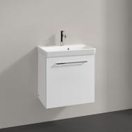 Тумба под раковину Villeroy & Boch Avento (530х514х352) правая, 1 дверца, белое стекло A88801B4