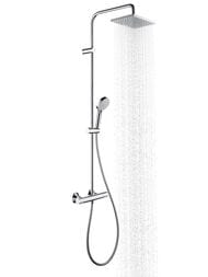Душевая система Hansgrohe Vernis Shape 26286000 смеситель термостат, верхний/ручной душ, хром — изображение 5