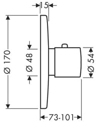 ��������� Axor Uno 38375 ����������������, ������� �����, ����
