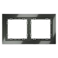 Рамка на 2 поста Voltum S70 VLS110206 (титан, стекло)